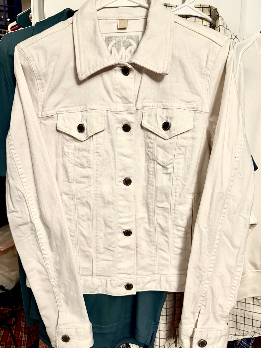 Michael Kors White Denim Jacket Women’s size S